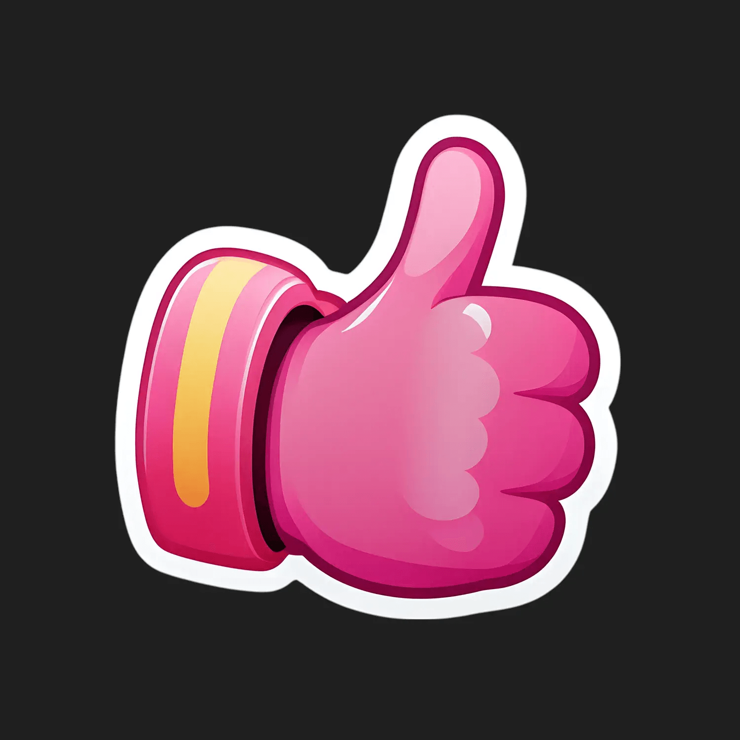 Colorful Thumbs Up - Sticker - Heat Press Transfer