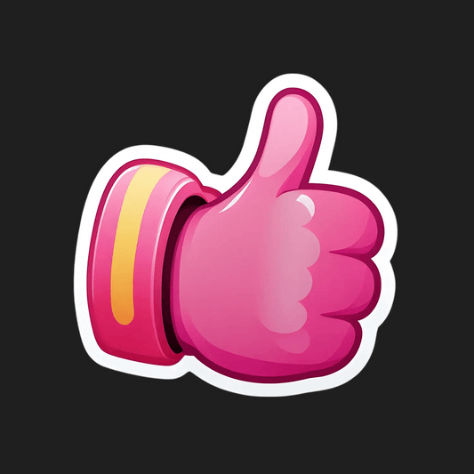 Colorful Thumbs Up - Sticker - Heat Press Transfer