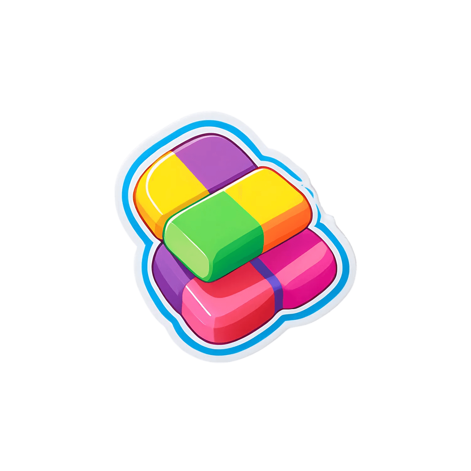 Colorful Capsules - UV DTF Sticker - Heat Press Transfer