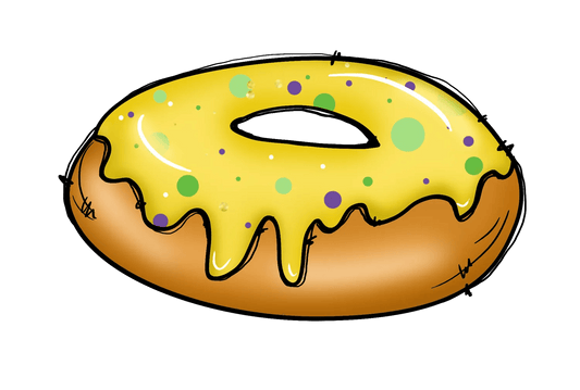 Colorful Donut - DTF Ready to Press - Heat Press Transfer