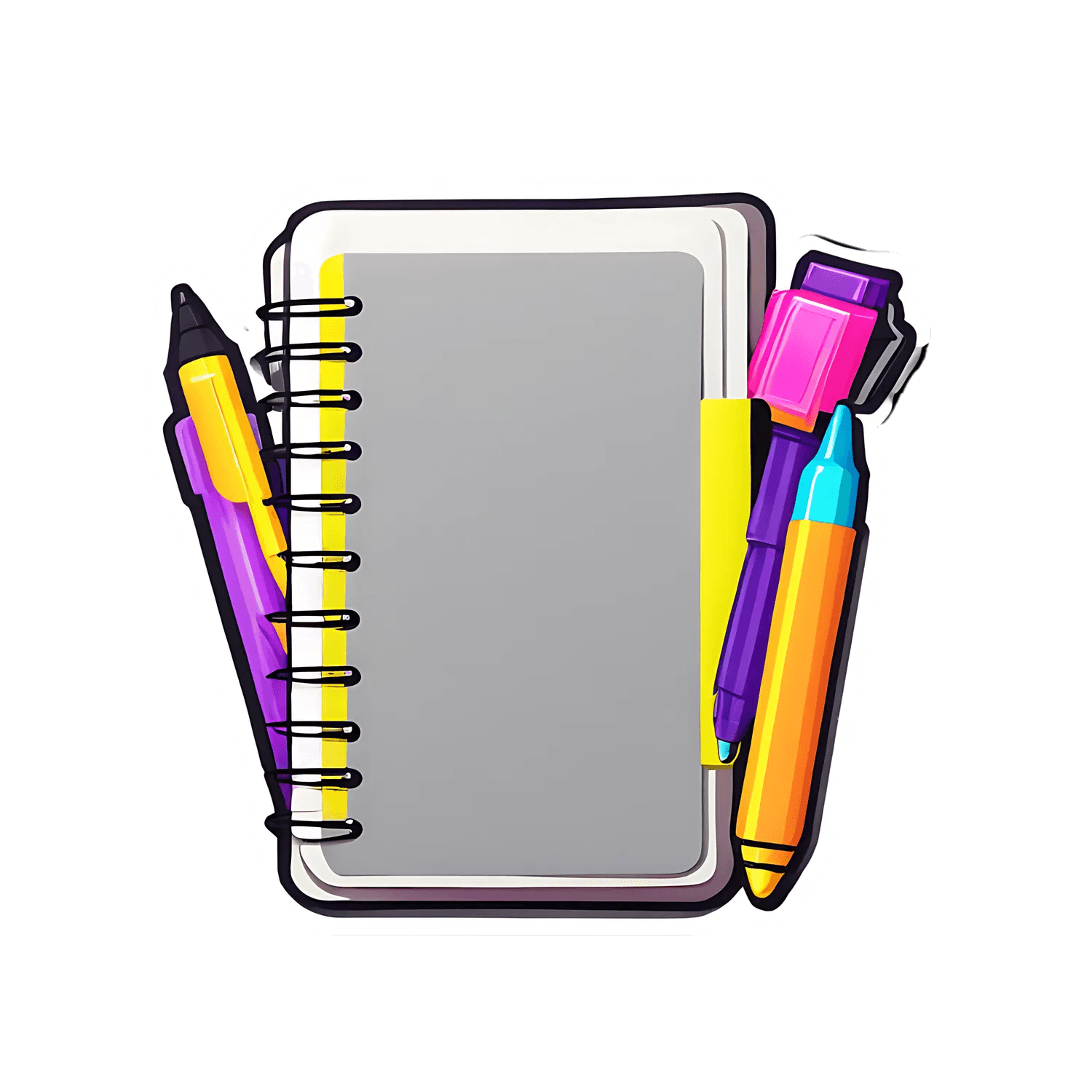 Colorful Notebooks - Sticker Set – Heat Press Transfer