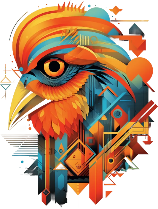 Colorful Phoenix - DTF Ready to Press - Heat Press Transfer