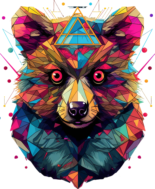 Colorful Wolf - DTF Ready to Press - Heat Press Transfer