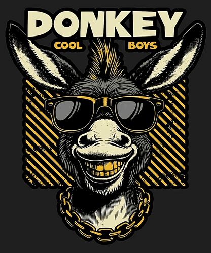 Cool Donkey Boys - DTF Ready to Press - Heat Press Transfer