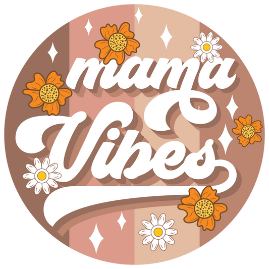 Cool Mama Vibes Design - DTF Ready To Press - Heat Press Transfer