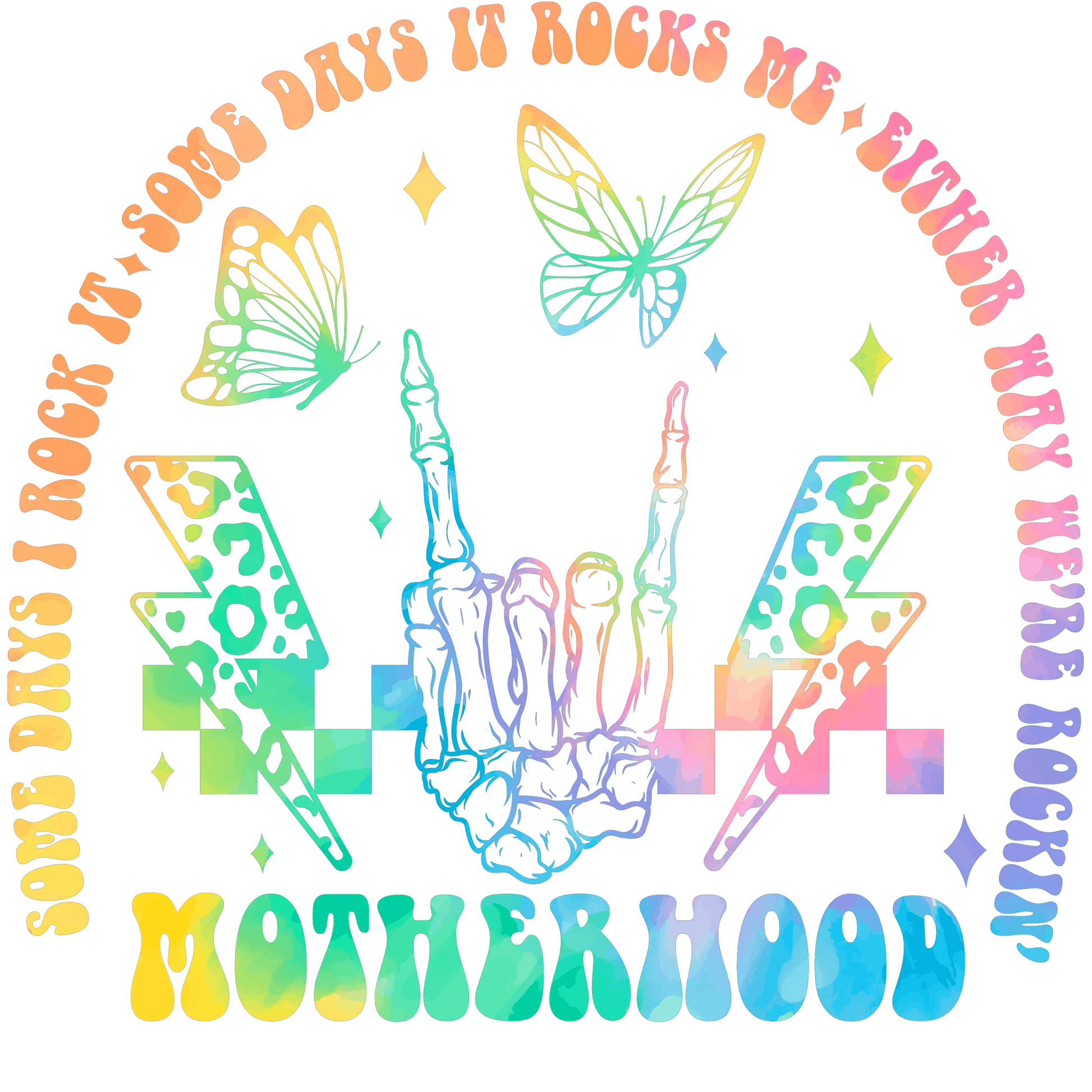 Cool Motherhood Design - DTF Ready To Press - Heat Press Transfer