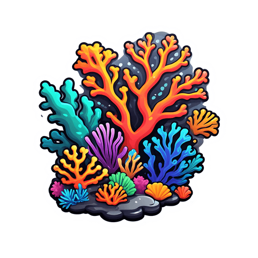 Coral Reef Magic - Colorful Sticker - Heat Press Transfer