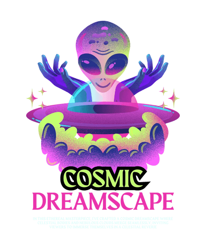 Cosmic Dreamscape - DTF Ready to Press - Heat Press Transfer