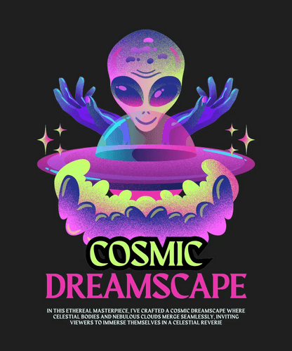 Cosmic Dreamscape - DTF Ready to Press - Heat Press Transfer