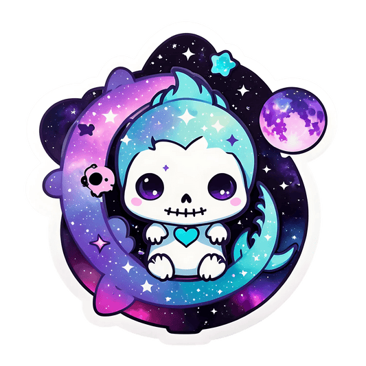 Cosmic Dragon Sticker - UV DTF - Heat Press Transfer