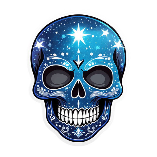 Cosmic Skull - UV DTF Sticker - Heat Press Transfer