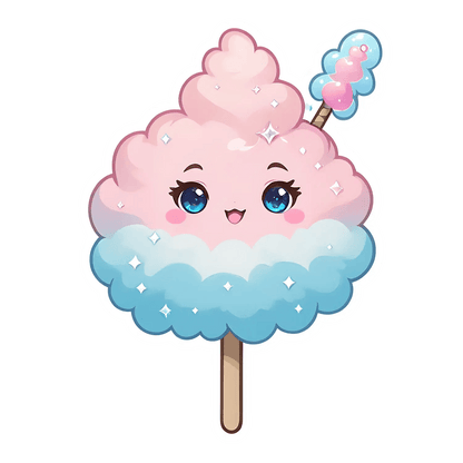 Cotton Candy Dream - Cute Sticker - Heat Press Transfer
