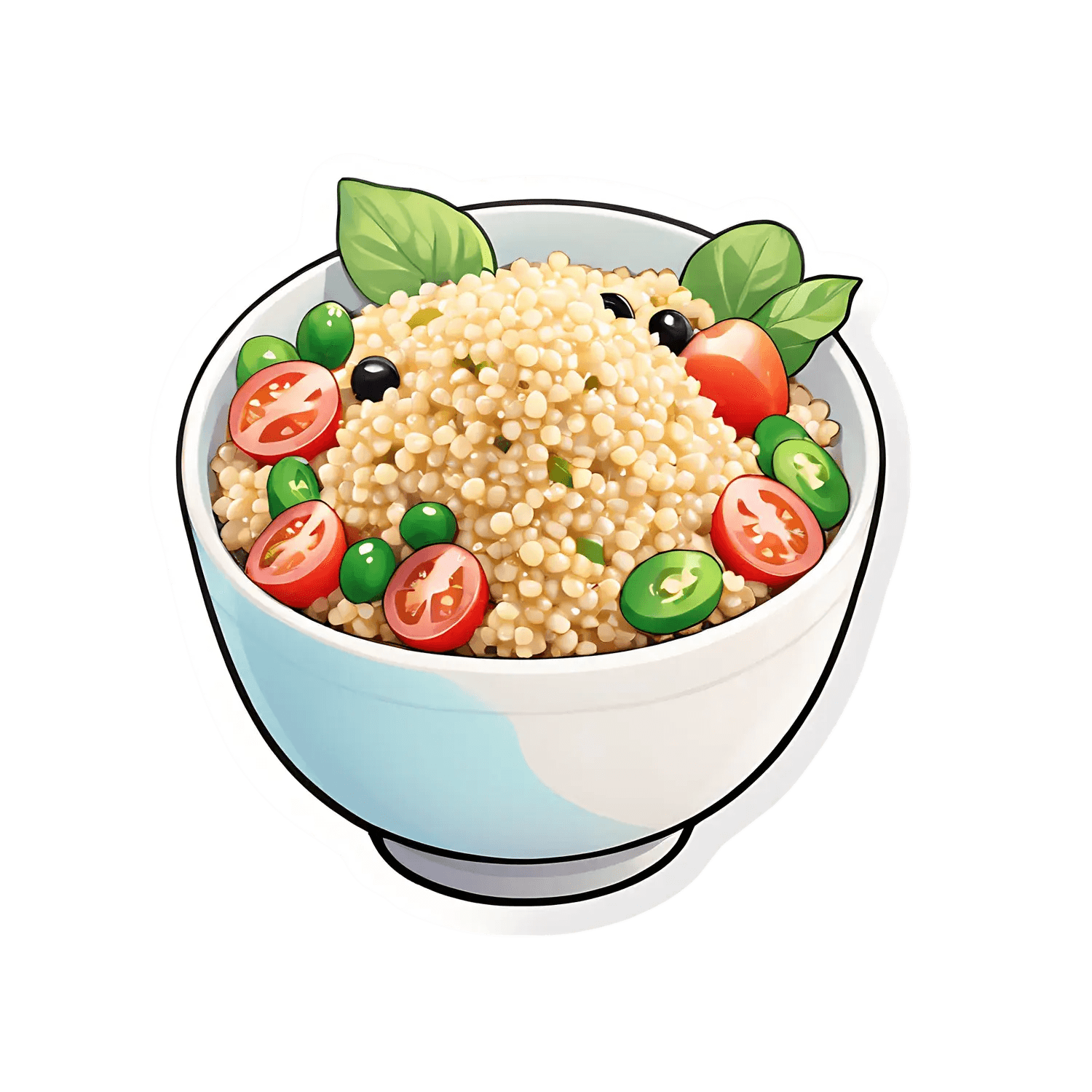 Couscous Salad Bowl - Sticker - Heat Press Transfer