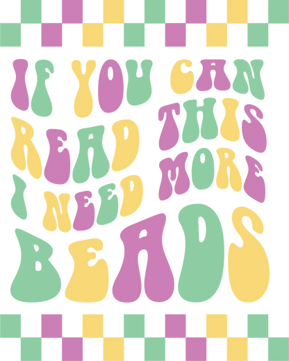Craft Beads Quote - DTF Ready to Press - Heat Press Transfer