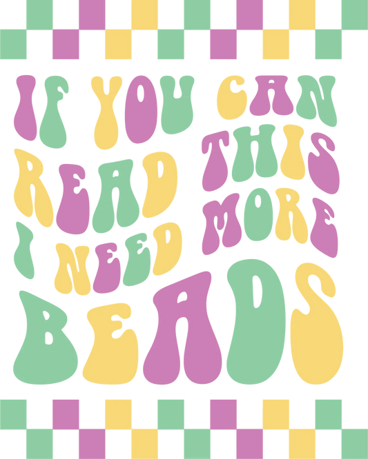Craft Beads Quote - DTF Ready to Press - Heat Press Transfer
