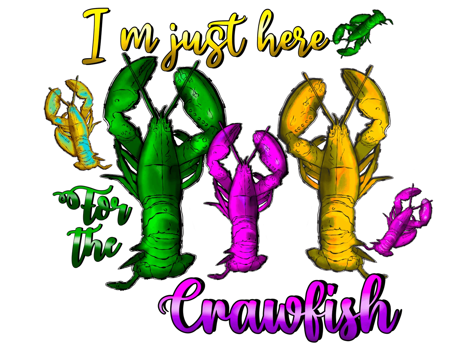 Crawfish Lover - DTF Ready to Press - Heat Press Transfer
