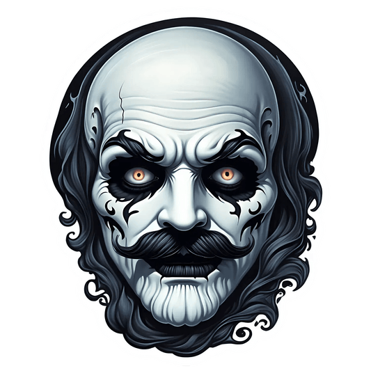 Creepy Clown - Sticker - Heat Press Transfer