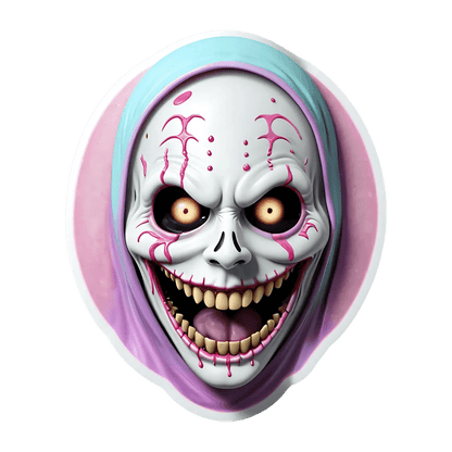 Creepy Clown - UV DTF Sticker - Heat Press Transfer