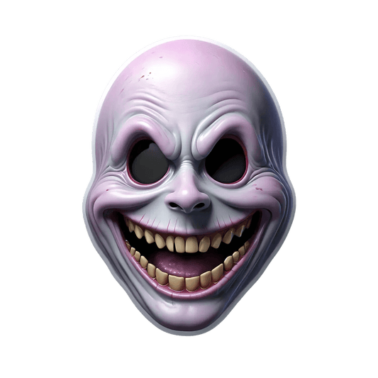 Creepy Smile - UV DTF Sticker - Heat Press Transfer