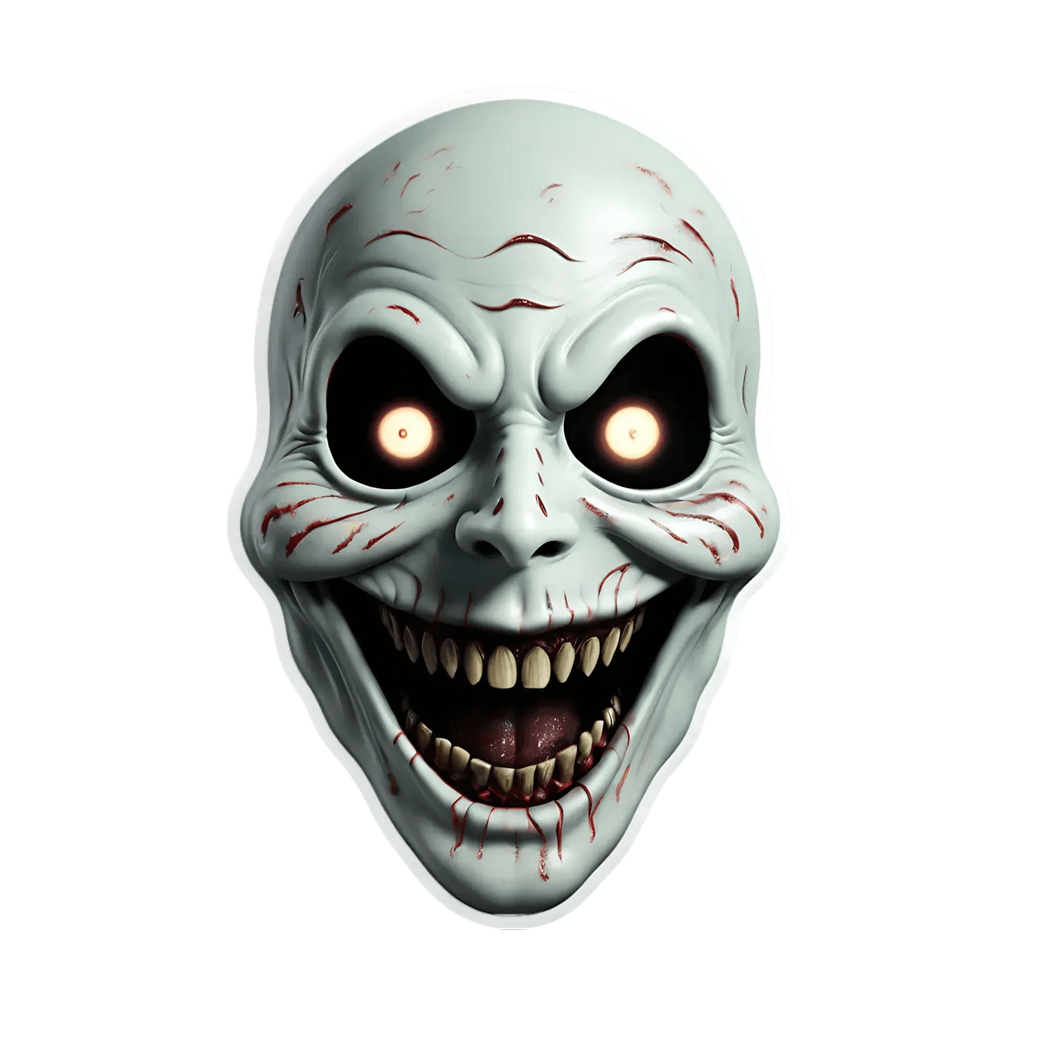 Creepy Zombie - Scary Sticker - Heat Press Transfer