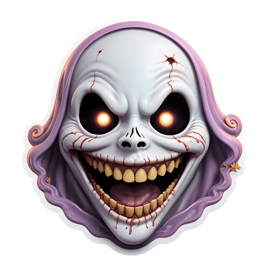 Creepy Clown - Halloween Sticker - Heat Press Transfer