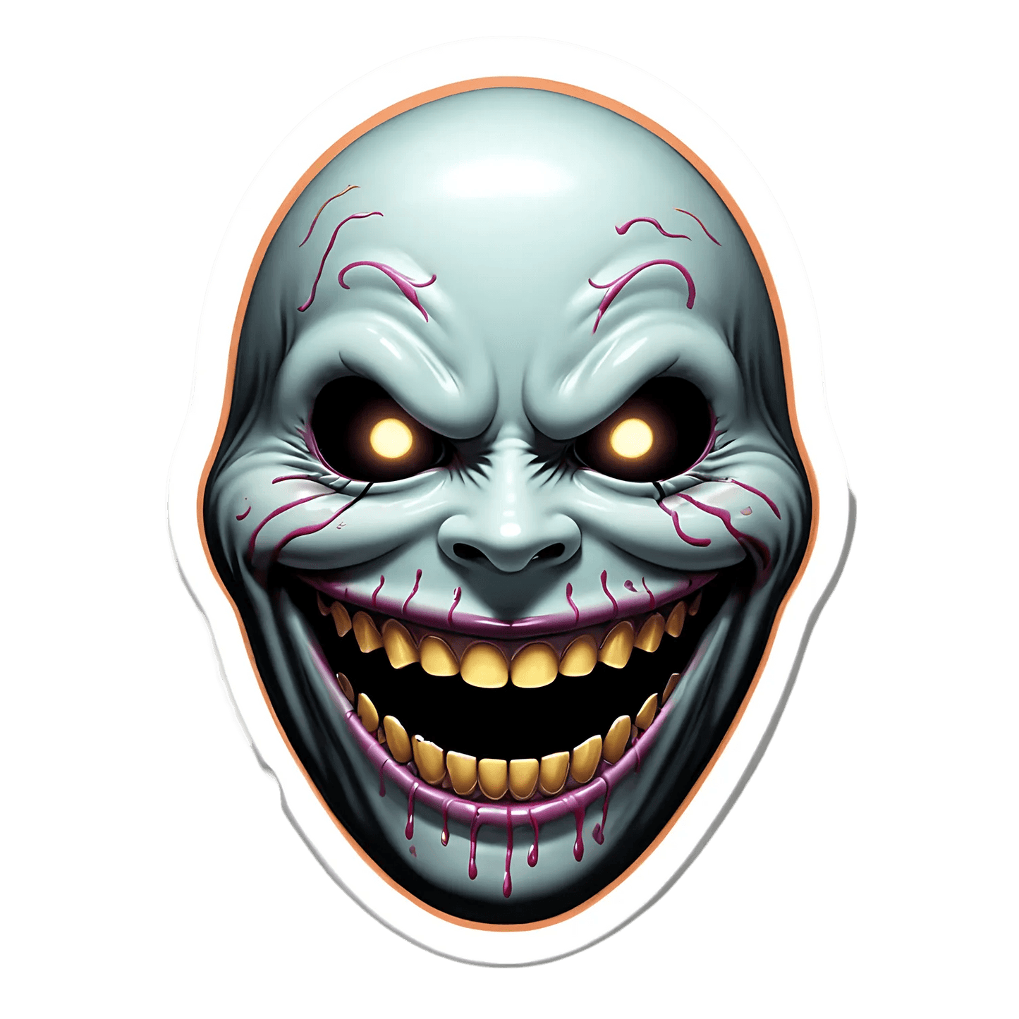 Creepy Clown - Horror Sticker - Heat Press Transfer