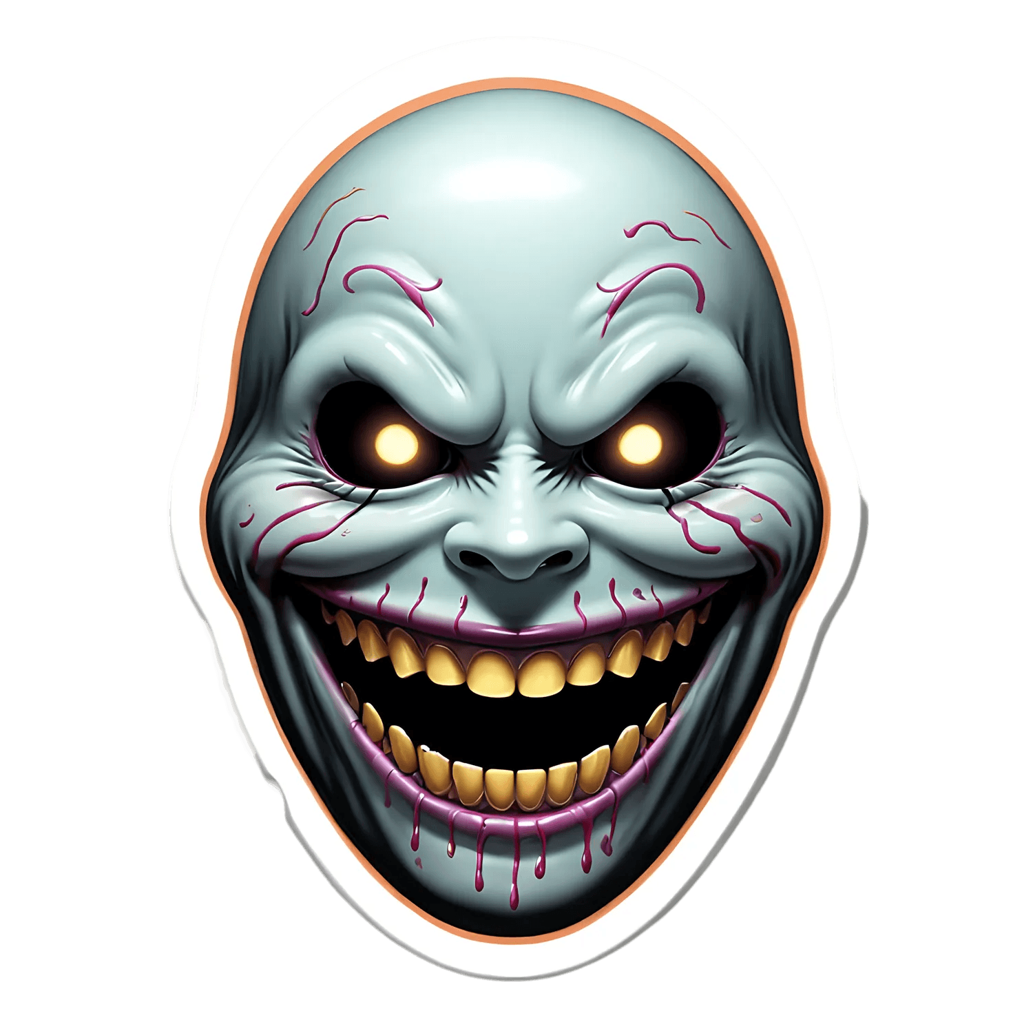 Creepy Clown - Horror Sticker - Heat Press Transfer