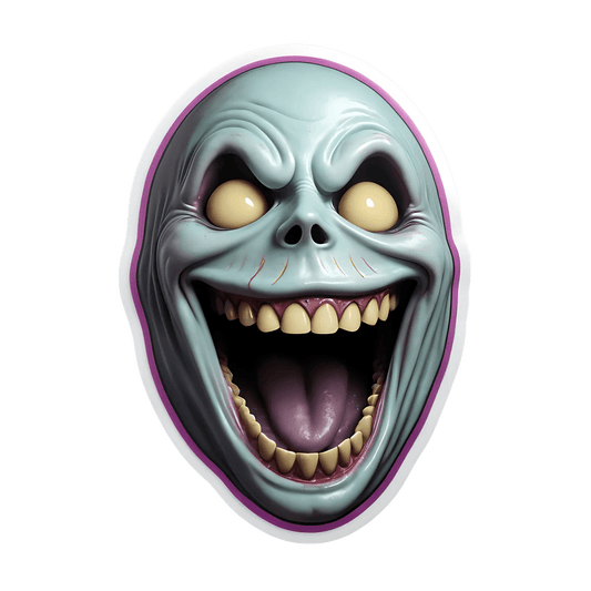 Creepy Smile - UV DTF Sticker - Heat Press Transfer