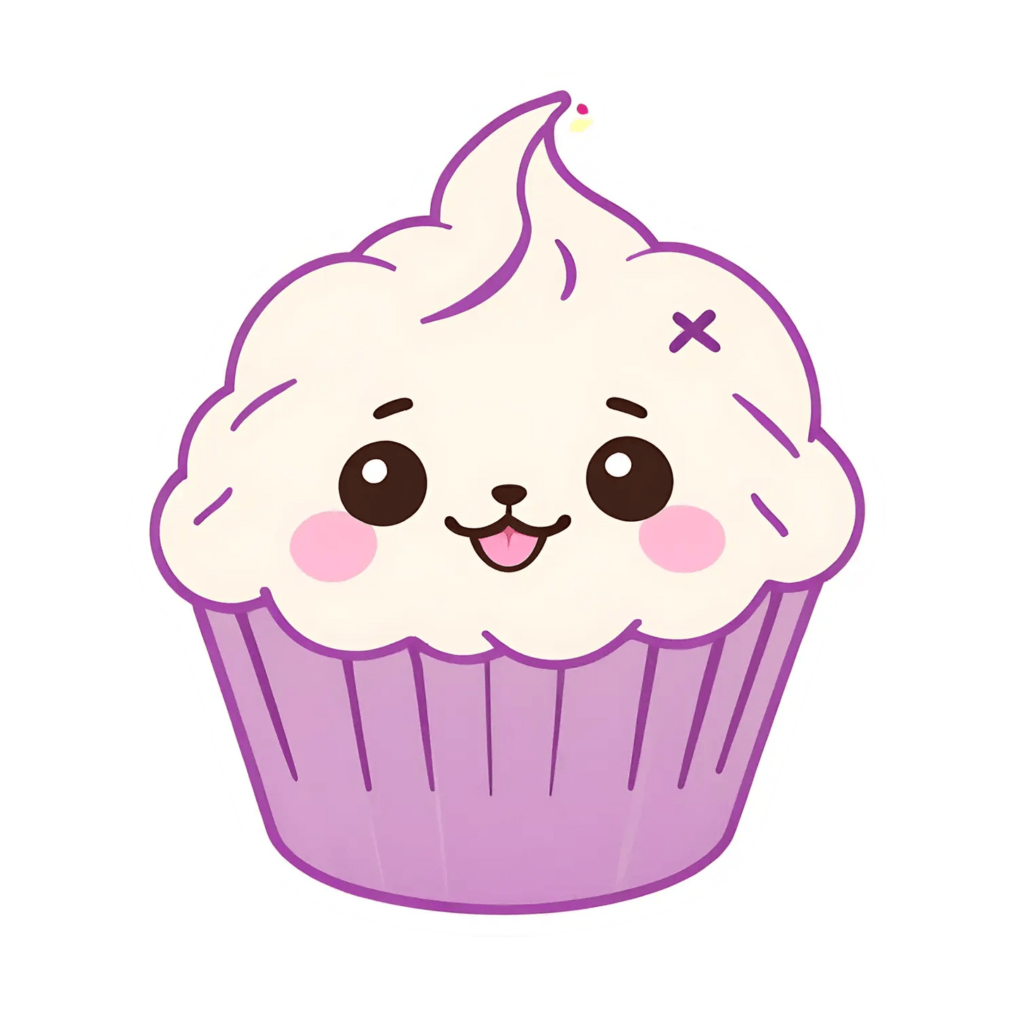 Cupcake Charm - Sticker - Heat Press Transfer