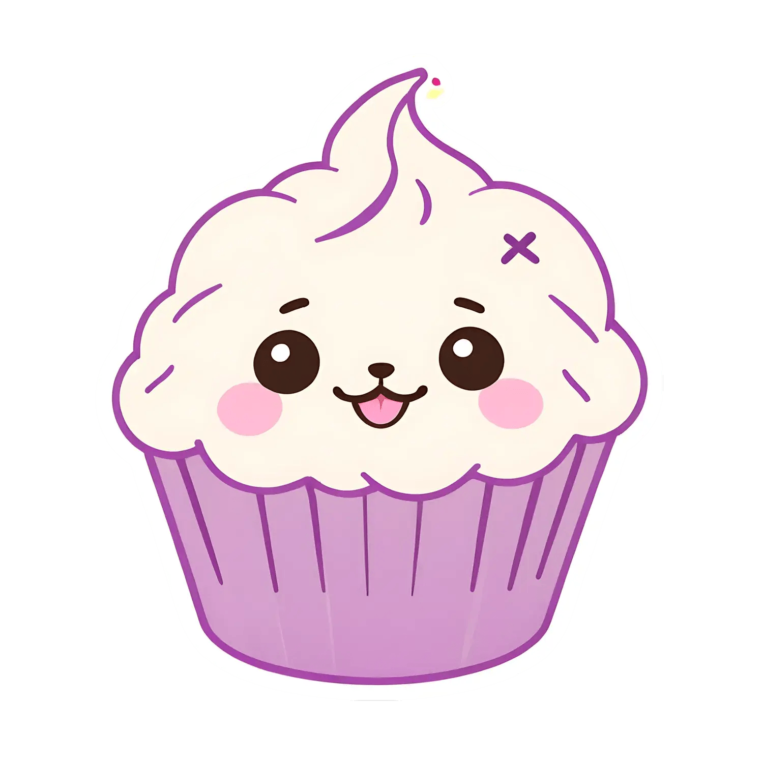 Cupcake Charm - Sticker - Heat Press Transfer