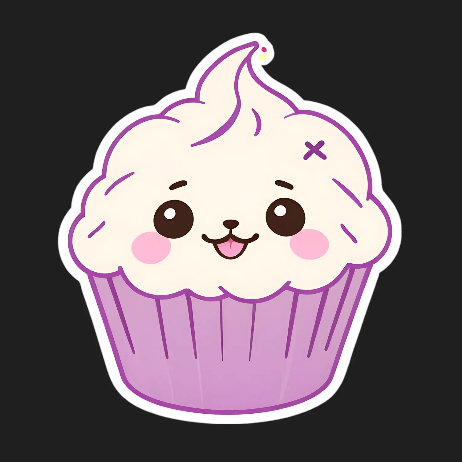 Cupcake Charm - Sticker - Heat Press Transfer