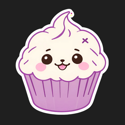 Cupcake Charm - Sticker - Heat Press Transfer
