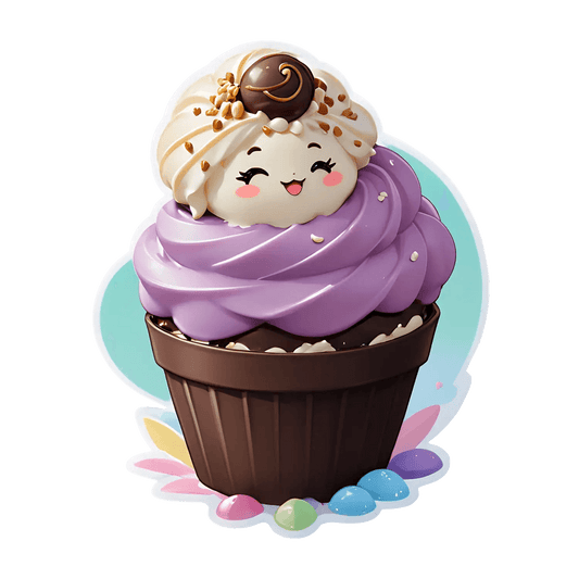 Cupcake Delight - Cute Sticker - Heat Press Transfer