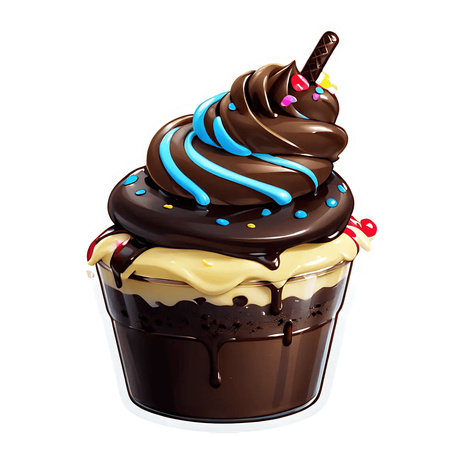 Cupcake Delight - Sticker - Heat Press Transfer
