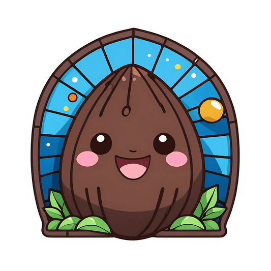 Cute Acorn Window - Sticker - Heat Press Transfer