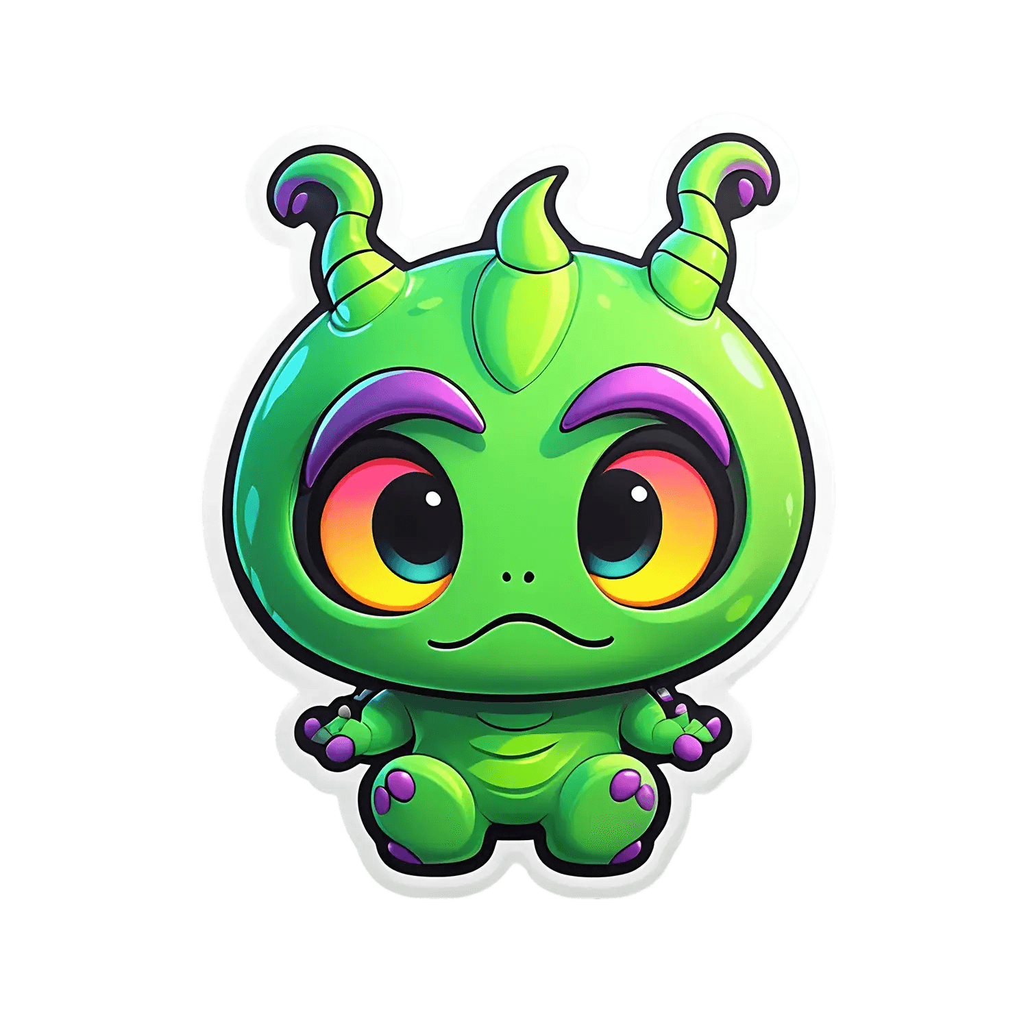 Cute Alien - Sticker for Fun & Decor - Heat Press Transfer