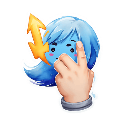 Cute Anime Face - Sticker - Heat Press Transfer