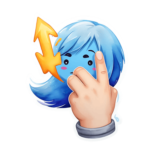 Cute Anime Face - Sticker - Heat Press Transfer