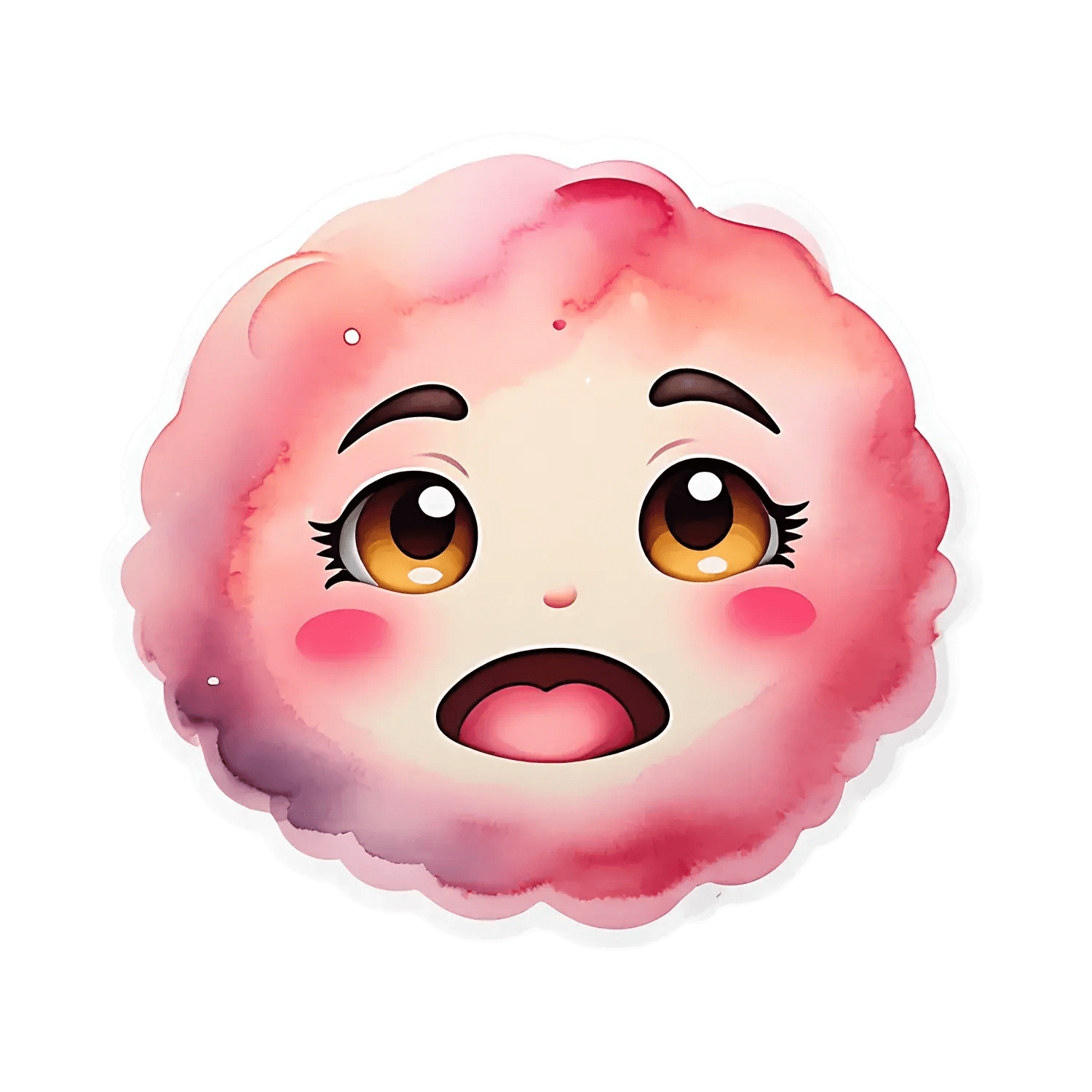 Cute Anime Face - Sticker - Heat Press Transfer