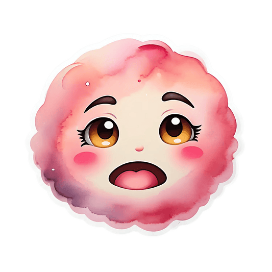 Cute Anime Face - Sticker - Heat Press Transfer