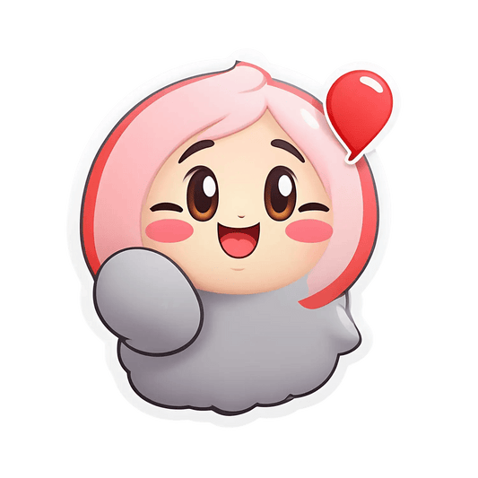 Cute Anime Girl - Sticker - Heat Press Transfer