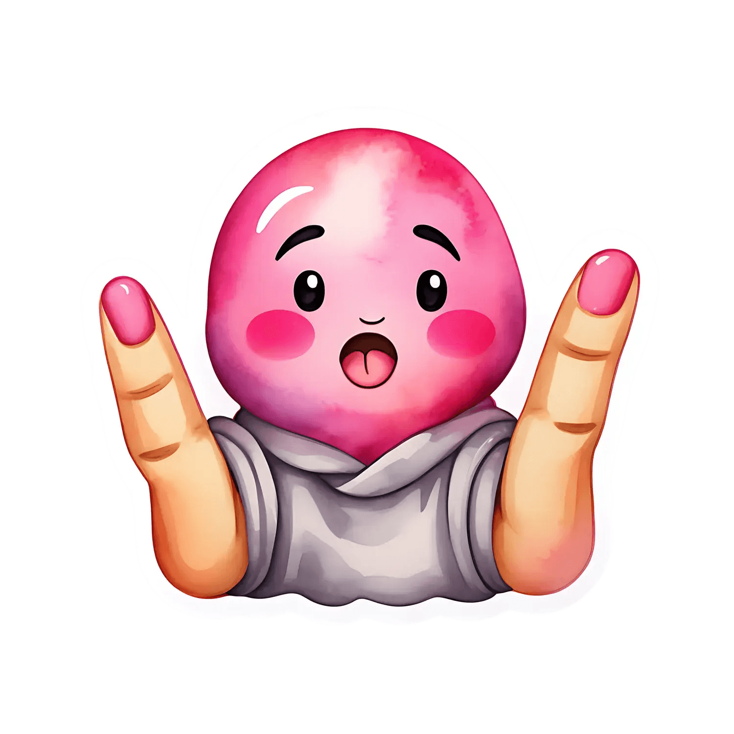 Cute Anime Sticker - UV DTF Decal - Heat Press Transfer