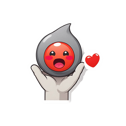 Cute Astronaut Heart - Sticker - Heat Press Transfer