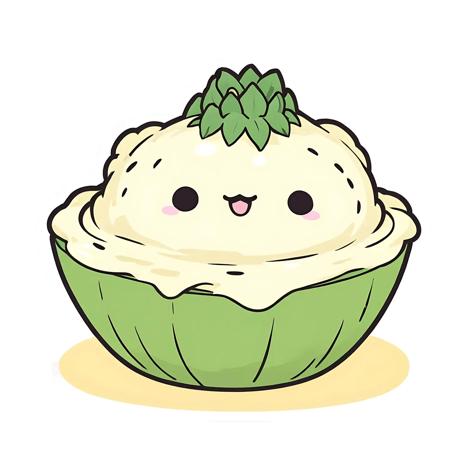 Cute Avocado Sticker - Trendy Decal - Heat Press Transfer