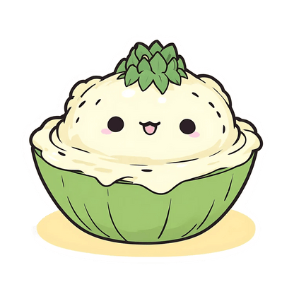 Cute Avocado Sticker - Trendy Decal - Heat Press Transfer