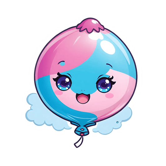 Cute Balloon - UV DTF Sticker - Heat Press Transfer