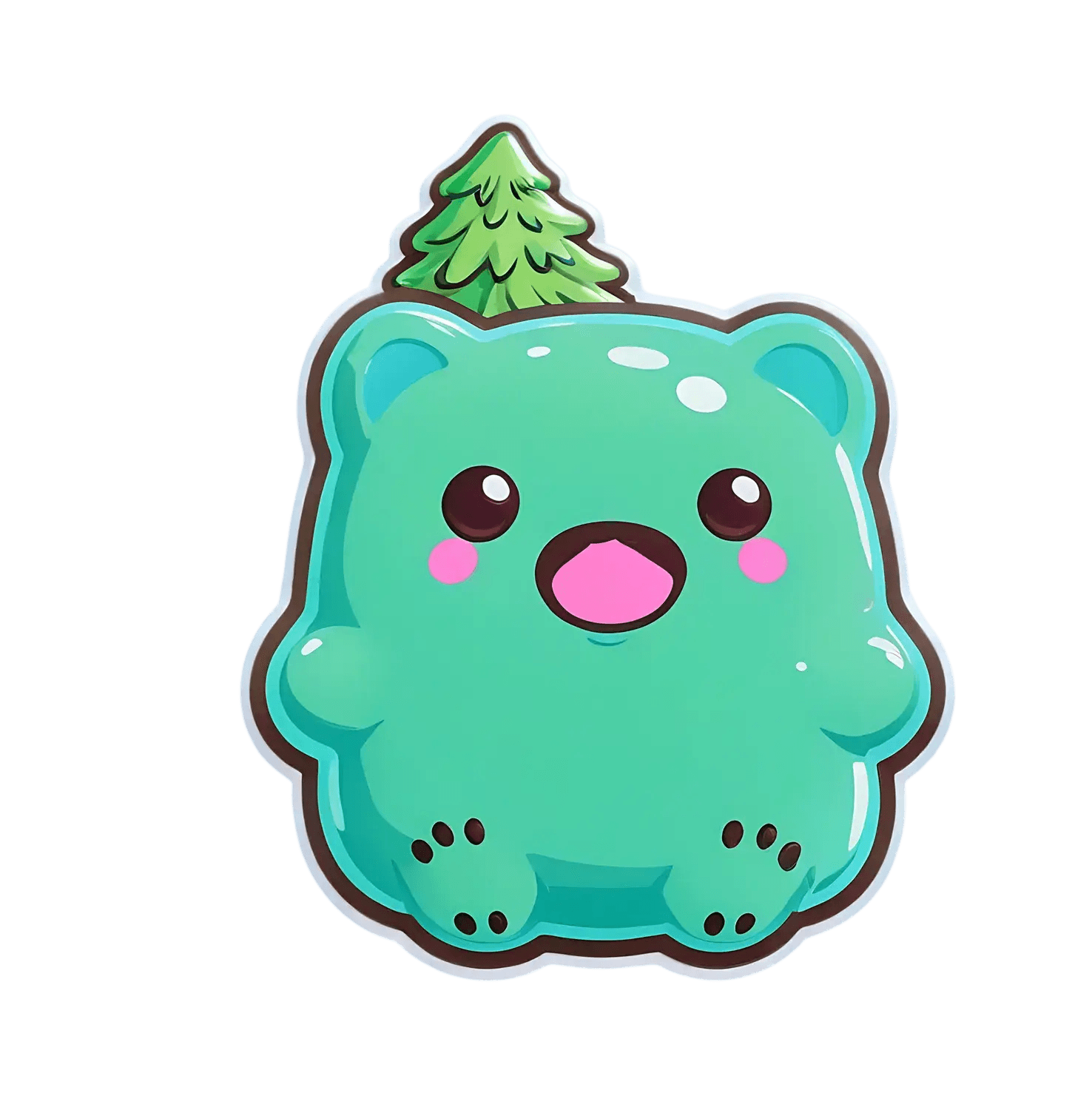 Cute Bear Sticker - Forest Themed - Heat Press Transfer
