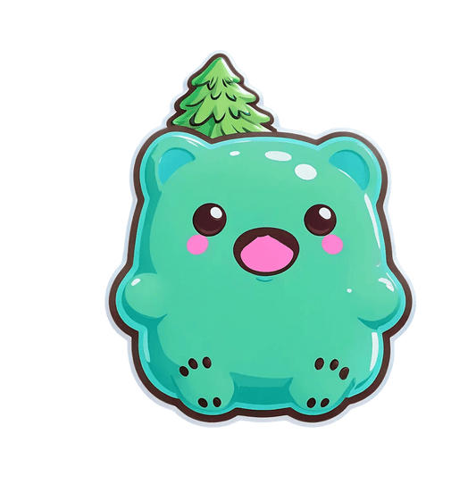 Cute Bear Sticker - Forest Themed - Heat Press Transfer