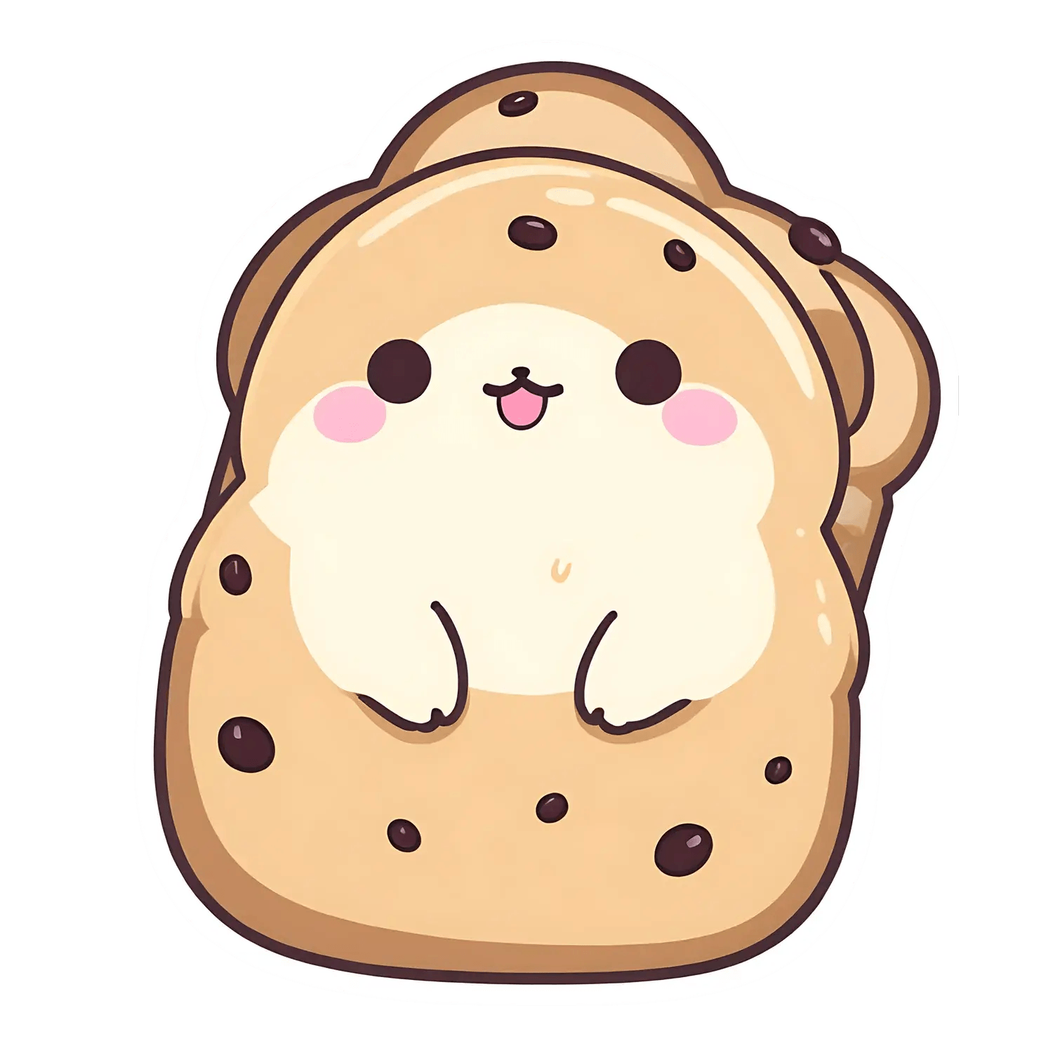 Cute Bearbread - Sticker - Heat Press Transfer