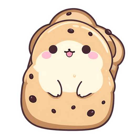 Cute Bearbread - Sticker - Heat Press Transfer